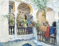 EDOUARD HERZIG PAUSE CAFE DANS LA CASBAH DALGER